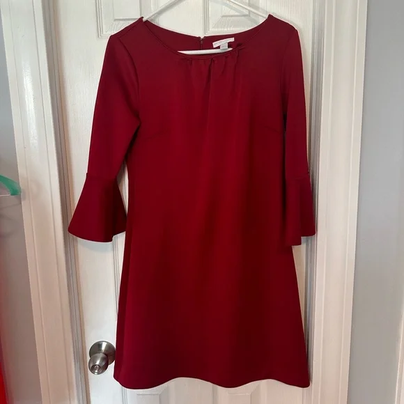 New York & Company | Dresses | New York Company Red Dress Size Medium  Stretch | Poshmark